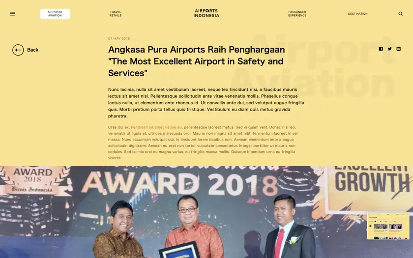 Angkasa Pura Services - Airport Services Website by Dwan